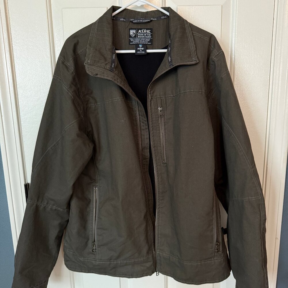 Kuhl men's green military-style jacket - size XL - barely worn!